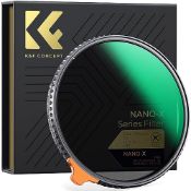 RRP £136.99 K&F Concept 82mm 1/4 Black-Mist & Variable ND2-32 Filters