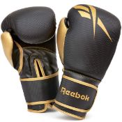 RRP £26.25 Reebok 12oz Boxing Gloves + Wraps Set