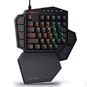 RRP £36.52 Redragon K585 DITI One-Handed RGB Mechanical Gaming Keyboard