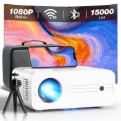 RRP £102.74 Mini Portable Projector 5G WiFi Bluetooth with Case