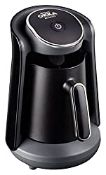 RRP £68.39 Arzum OK004-K Turkish Coffee Machine, Plastic, 480 W,0.3 liters, Black/Chrome