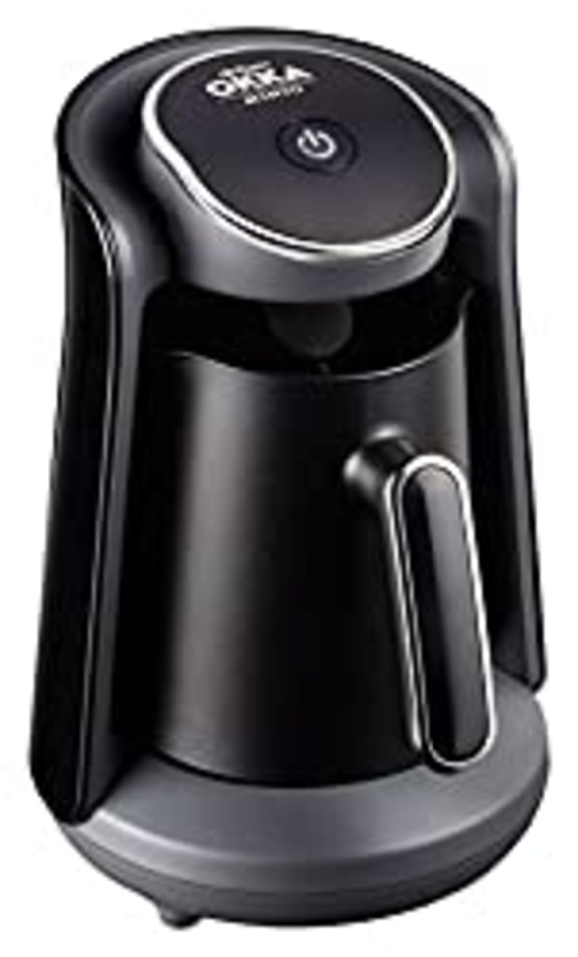 RRP £68.39 Arzum OK004-K Turkish Coffee Machine, Plastic, 480 W,0.3 liters, Black/Chrome