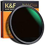 RRP £67.35 K&F Concept 82mm Variable ND Filter Adjustable Fader Neutral Density ND2