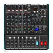 RRP £136.99 XTUGA TS7 Professional 7 Channel Audio Mixer with 99 DSP Effects