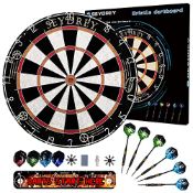 RRP £43.37 Dart Board Steel Dart Board Dartboard set with 6 pcs