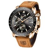 RRP £44.47 BENYAR Men's Watch Quartz Sports Chronograph Fashion