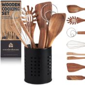 RRP £36.06 Wooden Utensils for Cooking