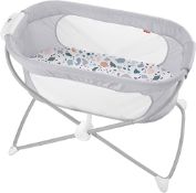 RRP £50.22 Fisher-Price Soothing View Bassinet Pacific Pebble