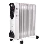 RRP £74.20 Oil Filled Radiator Free Standing Electric Heater