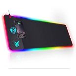 RRP £27.65 GIM Wireless Charging RGB Gaming Mouse Pad 10W