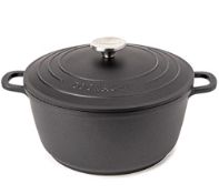 RRP £38.80 Non-Stick Aluminium Pot with Lid Sturdy Deep Dutch