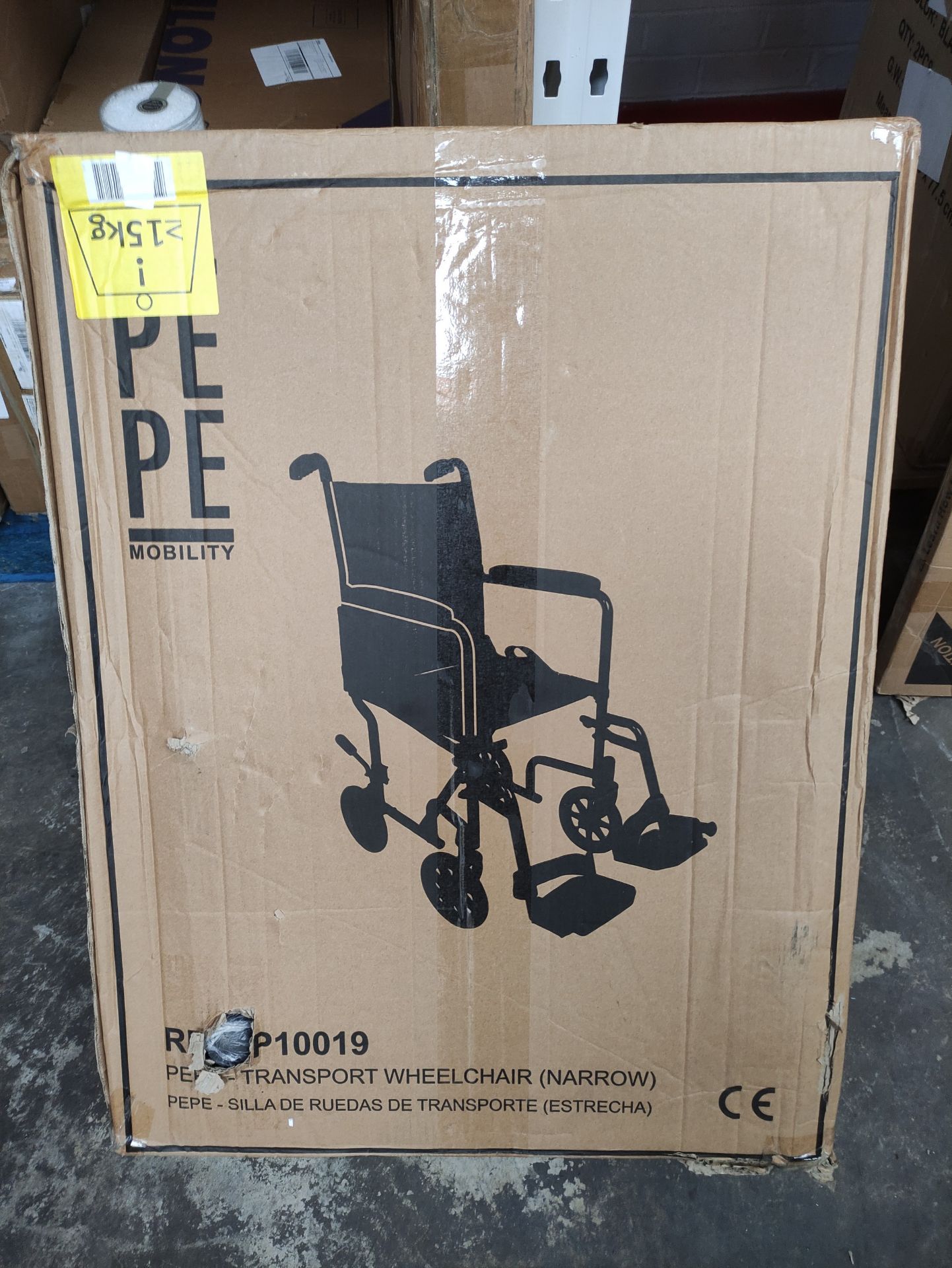 RRP £136.99 Pepe - Narrow Wheelchairs Folding Lightweight (Narrow seat 15")
