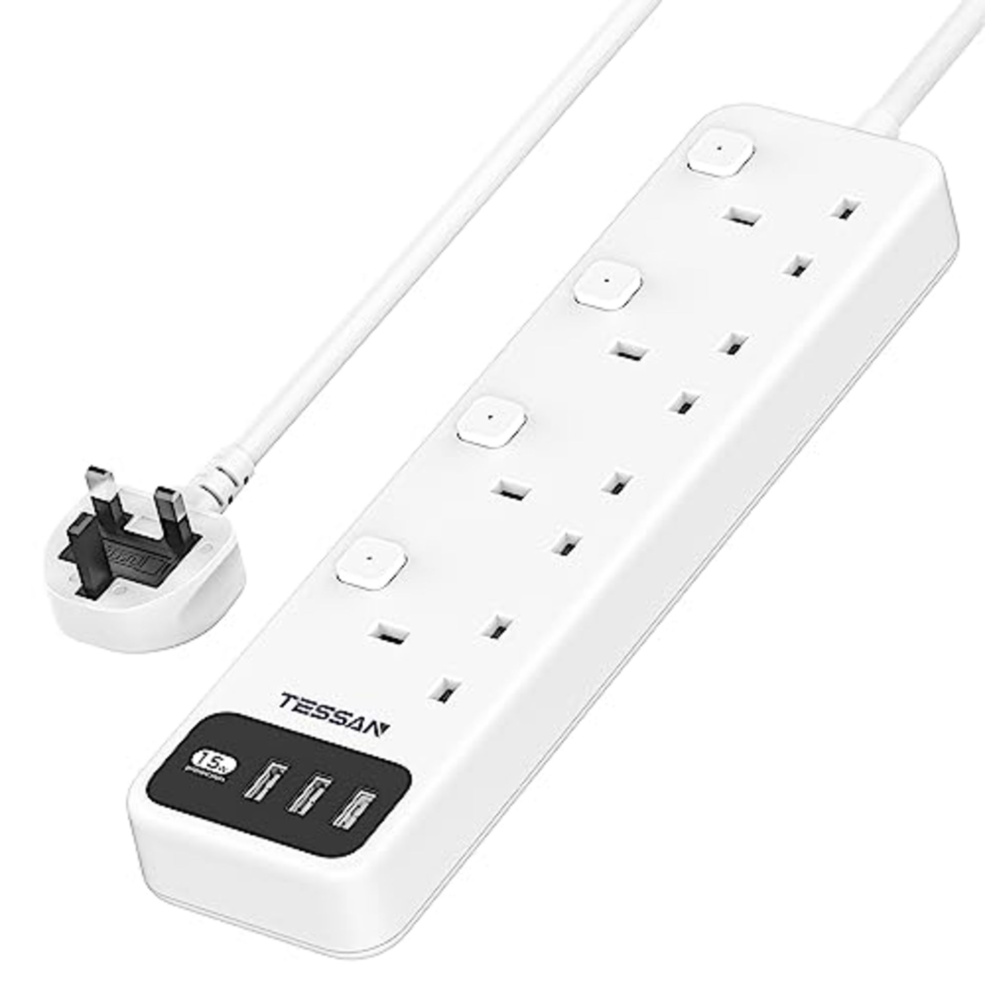 RRP £20.09 Extension Lead with 3 USB Slots