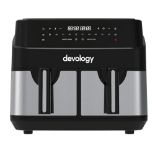 RRP £102.74 Devology Double Air Fryer