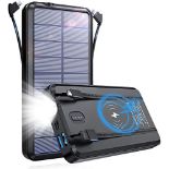 RRP £34.24 Power Bank Wireless 30000mAh Portable Charger Solar