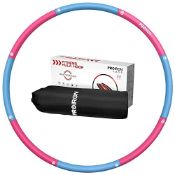 RRP £24.77 PROIRON Weighted Fitness Hula Hoop 0.95kg/1.2kg/1.8kg