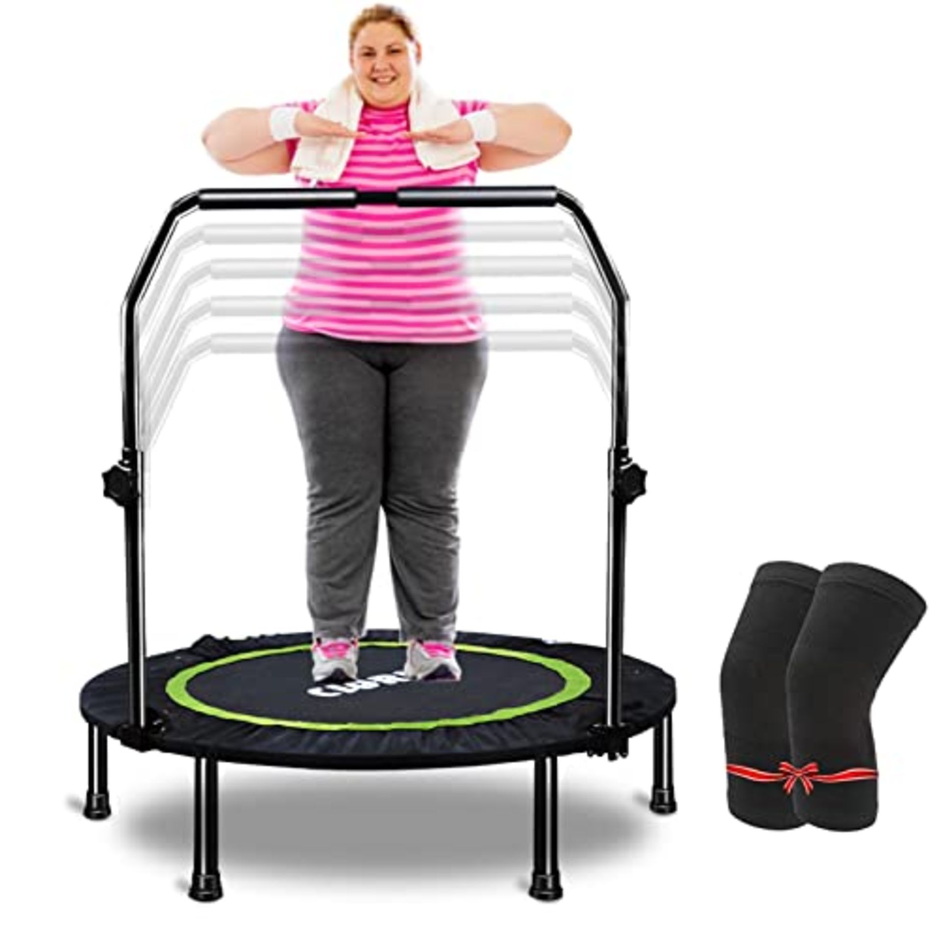 RRP £74.21 CLORIS 40" Foldable Fitness Trampoline Rebounder