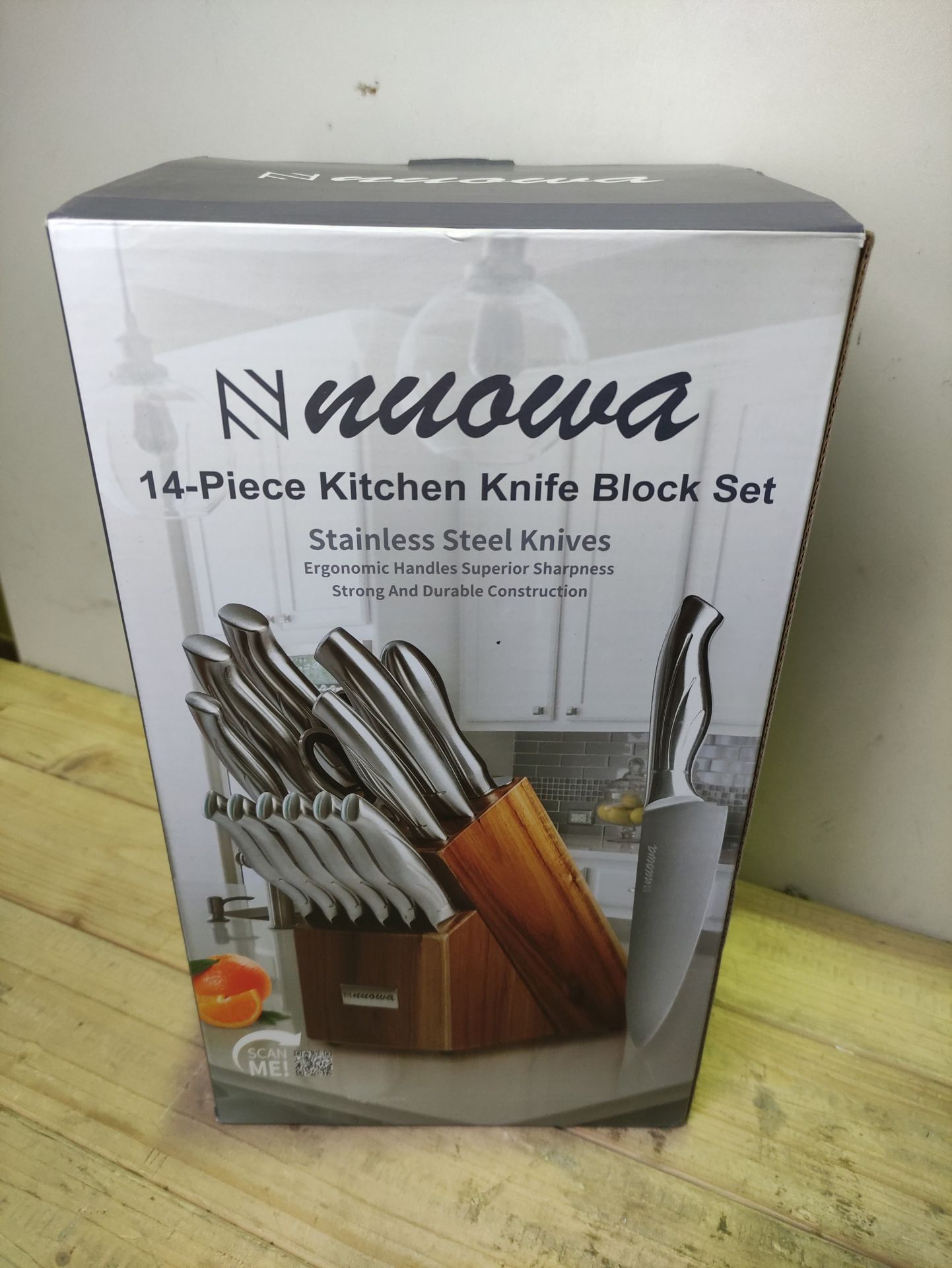 RRP £57.07 nuovva Kitchen Knife Block Set 14-Piece Knife Set - Image 2 of 2
