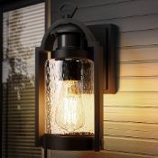 RRP £68.49 Lamomo Motion Sensor Outdoor Wall Lights Fixture with Bulb for House