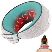 RRP £68.88 Neck Massager Shiatsu Massage Pillow: CONQUECO Rechargeable