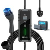 RRP £114.15 bokman Portable EV Charger UK 3 Pin