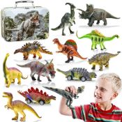 RRP £20.96 GIUHAT Dinosaur Toys for Boys with Storage Box