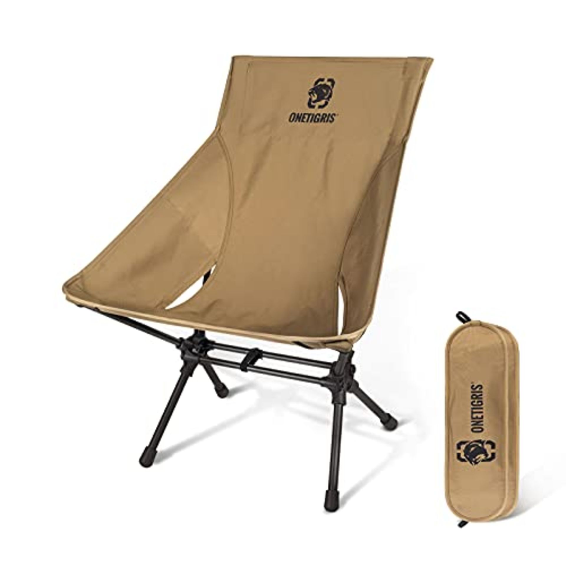 RRP £57.06 OneTigris Folding Camping Backpacking Chair With Back-Rest
