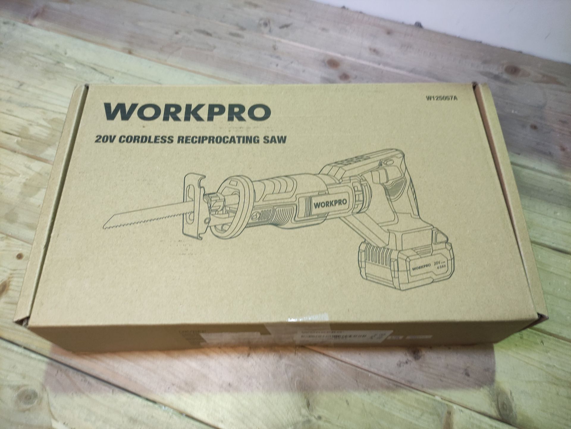 RRP £89.04 WORKPRO Cordless Reciprocating Saw - Image 3 of 4