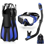 RRP £34.24 Odoland Snorkel Set with Wide View Diving Mask