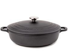 RRP £38.80 Non-Stick Aluminium Pot with Lid Sturdy Shallow