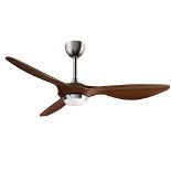 RRP £211.06 reiga 132cm Hand-painted Smart Ceiling Fan with Dimmable