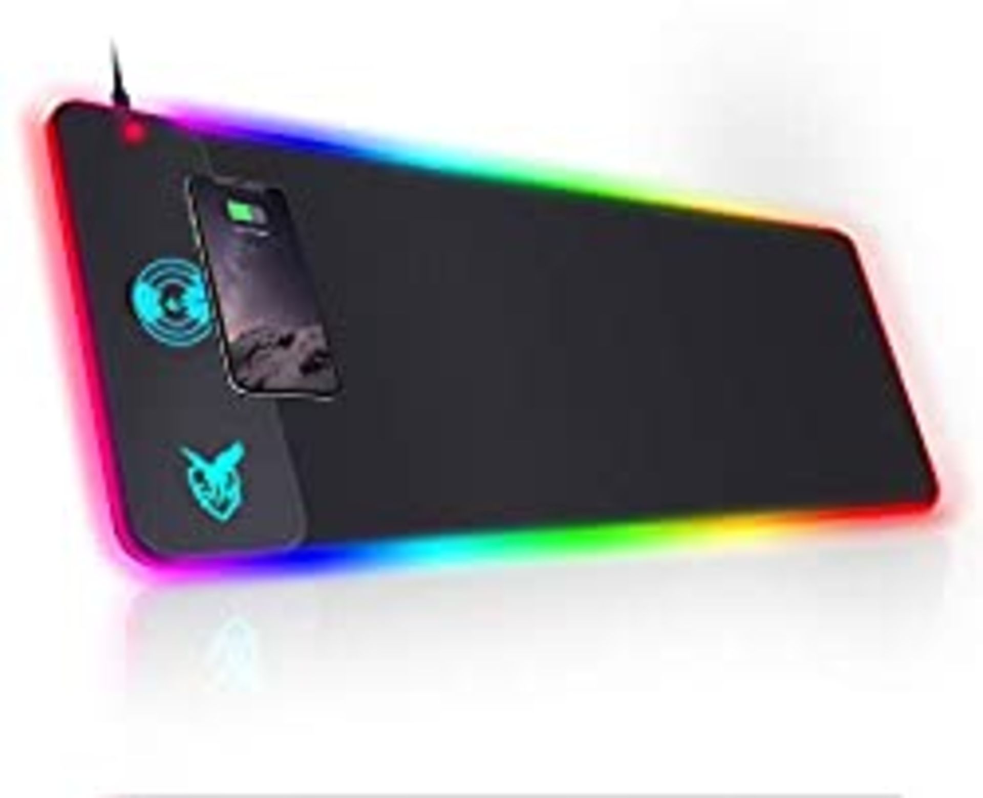 RRP £27.65 GIM Wireless Charging RGB Gaming Mouse Pad 10W - Image 2 of 4