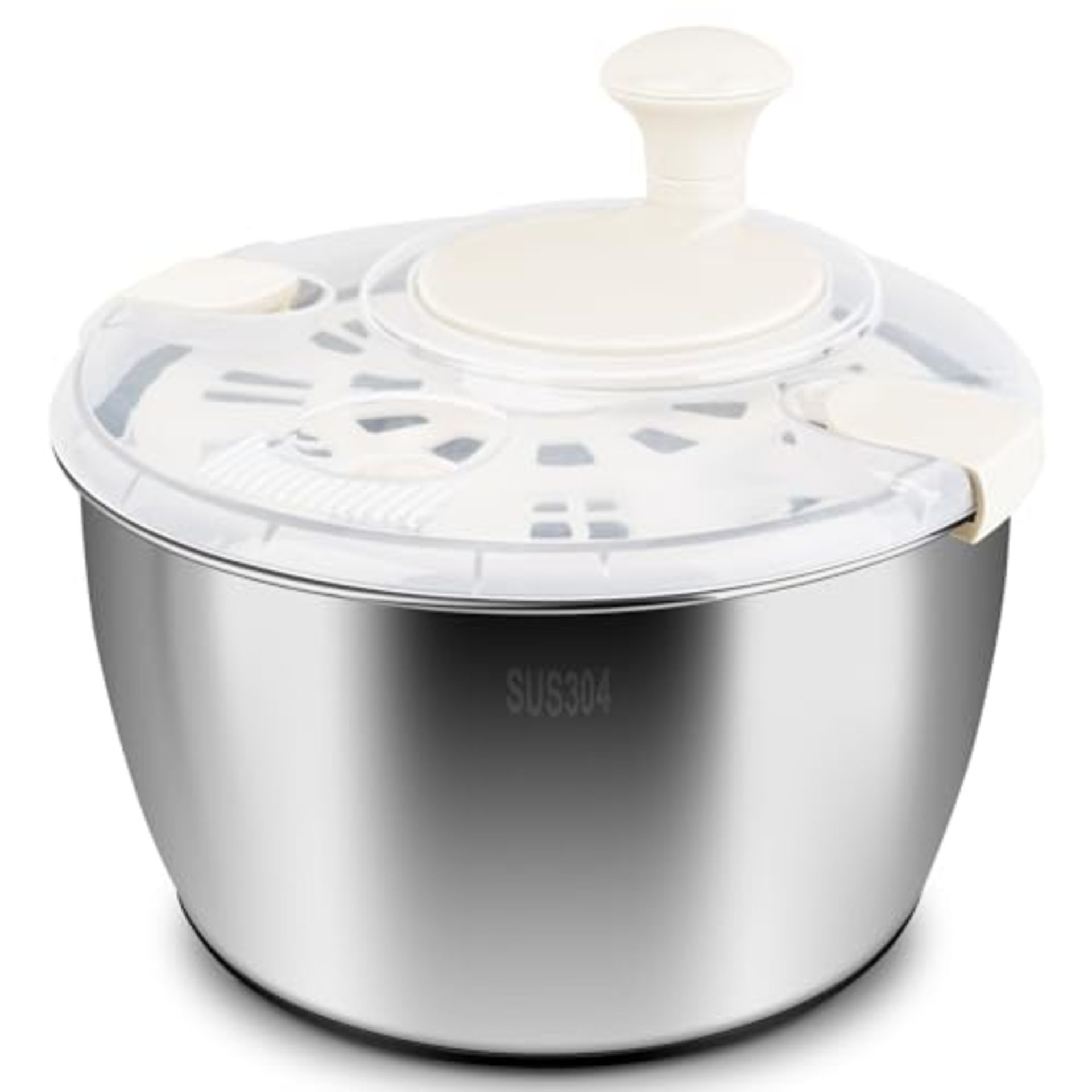 RRP £38.80 Salad Spinner Stainless Steel Large