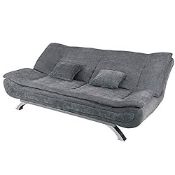 RRP £273.99 INMOZATA Sofa Bed Double Grey Linen Fabric 3 Seater