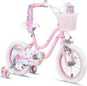 RRP £137.97 Glerc 14 Inch Kids Girls Bike for 3 4 5 Years Old Little