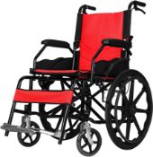 RRP £199.99 Made British Mobility Wheelchair Mayfair Red