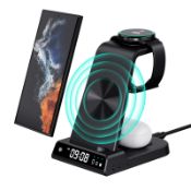 RRP £39.85 Aukvite 3 in 1 Wireless Charger for Samsung