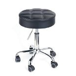 RRP £62.76 Leader Accessories Swivel beauty Stool Round Rolling