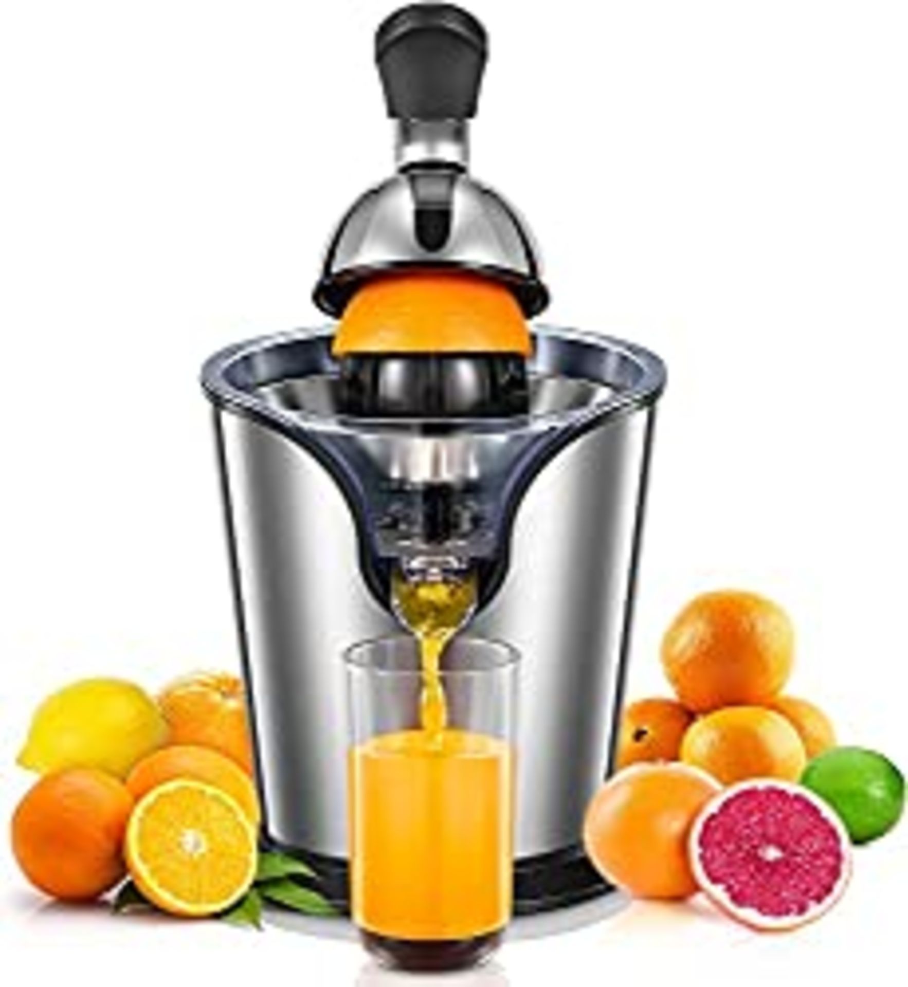 RRP £53.59 FOHERE Orange Juicer Electric Citrus Juicer with Humanized Handle