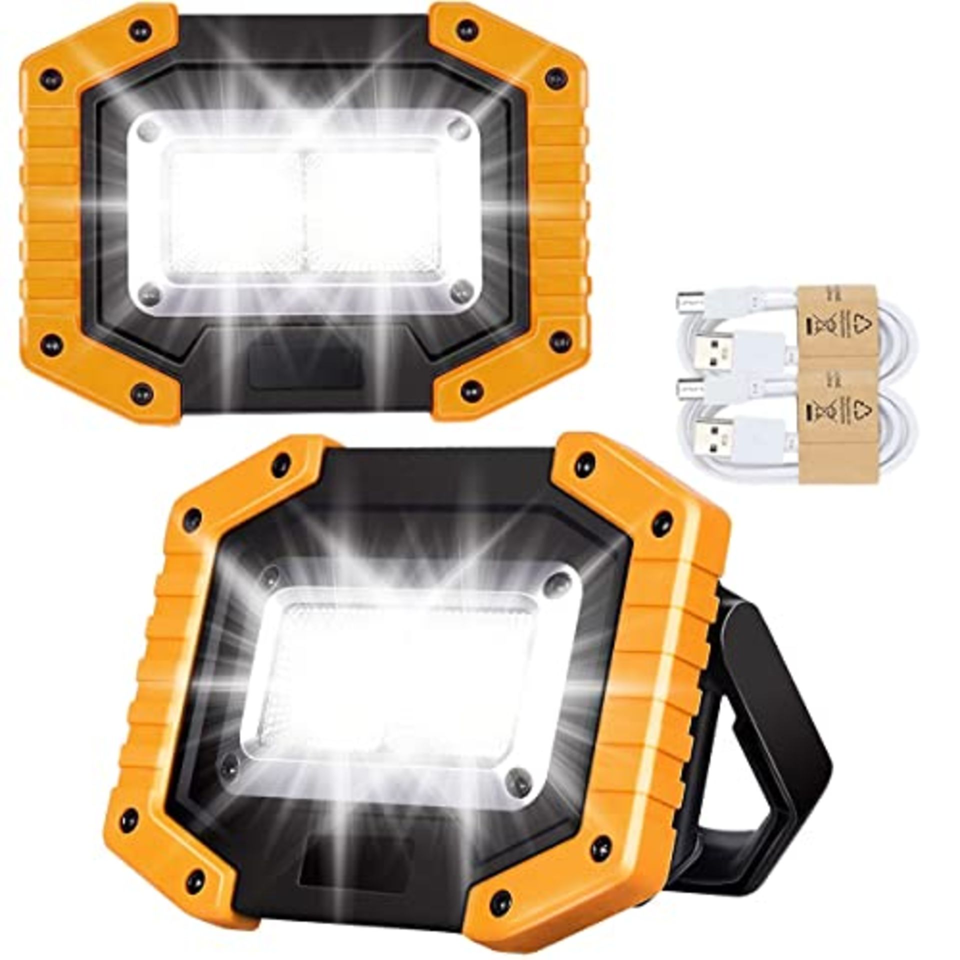 RRP £16.39 Edasion 30W LED Work Light Rechargeable COB Floodlight