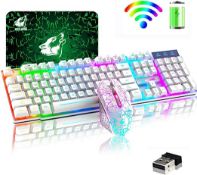 RRP £33.49 2.4G Rechargeable Mechanical Feel Wireless Keyboard