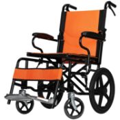 RRP £199.99 Made British Mobility Wheelchair Mayfair Orange