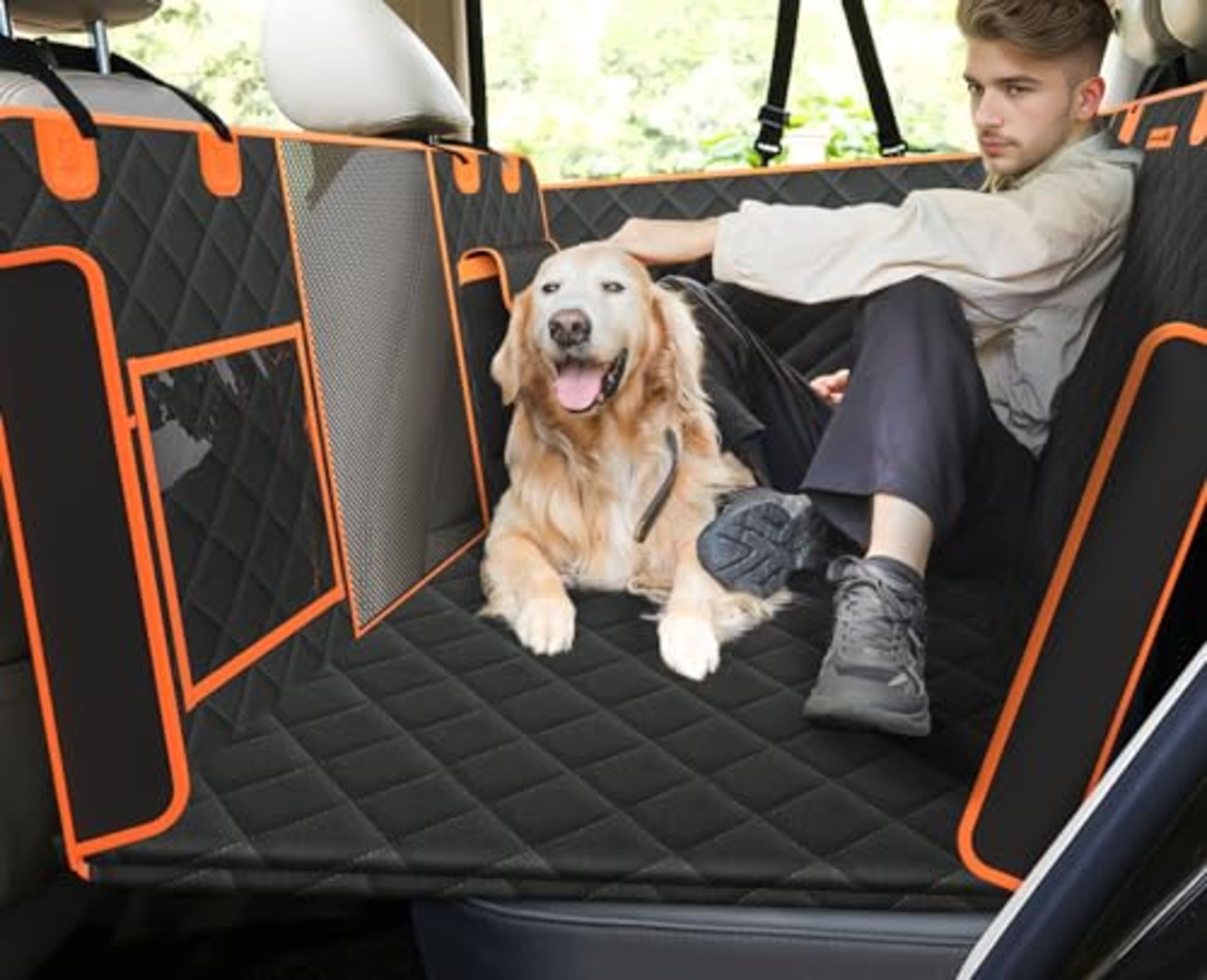 RRP £60.72 pecute Dog Car Seat Cover with Hard Bottom