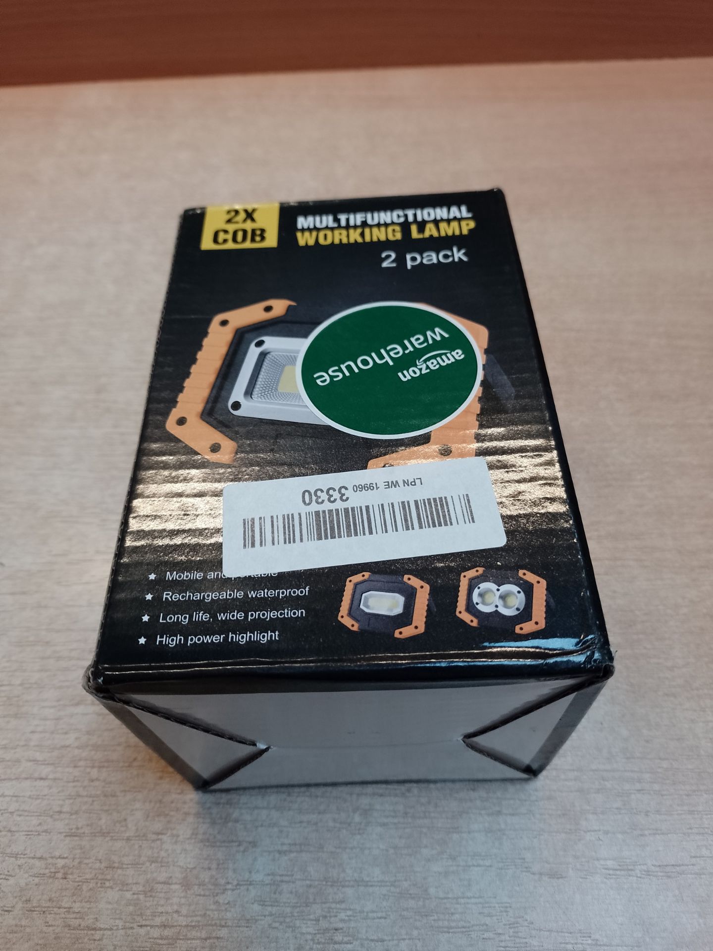 RRP £16.39 Edasion 30W LED Work Light Rechargeable COB Floodlight - Image 2 of 2