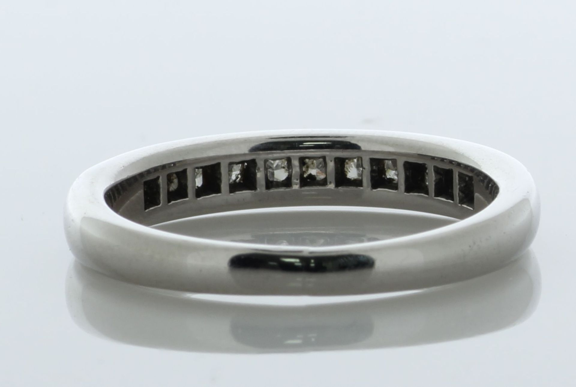 Platinum Channel Set Semi Eternity Diamond Ring 0.50 Carats - Valued By AGI £3,030.00 - Eleven - Image 4 of 5