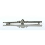 Platinum and 9ct White Gold Antique Diamond Brooch - Valued By AGI £905.00 - A lovely antique brooch