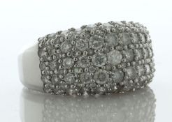 9ct White Gold Pavé Set Diamond Ring 3.00 Carats - Valued By AGI £3,820.00 - This stunning 9ct white