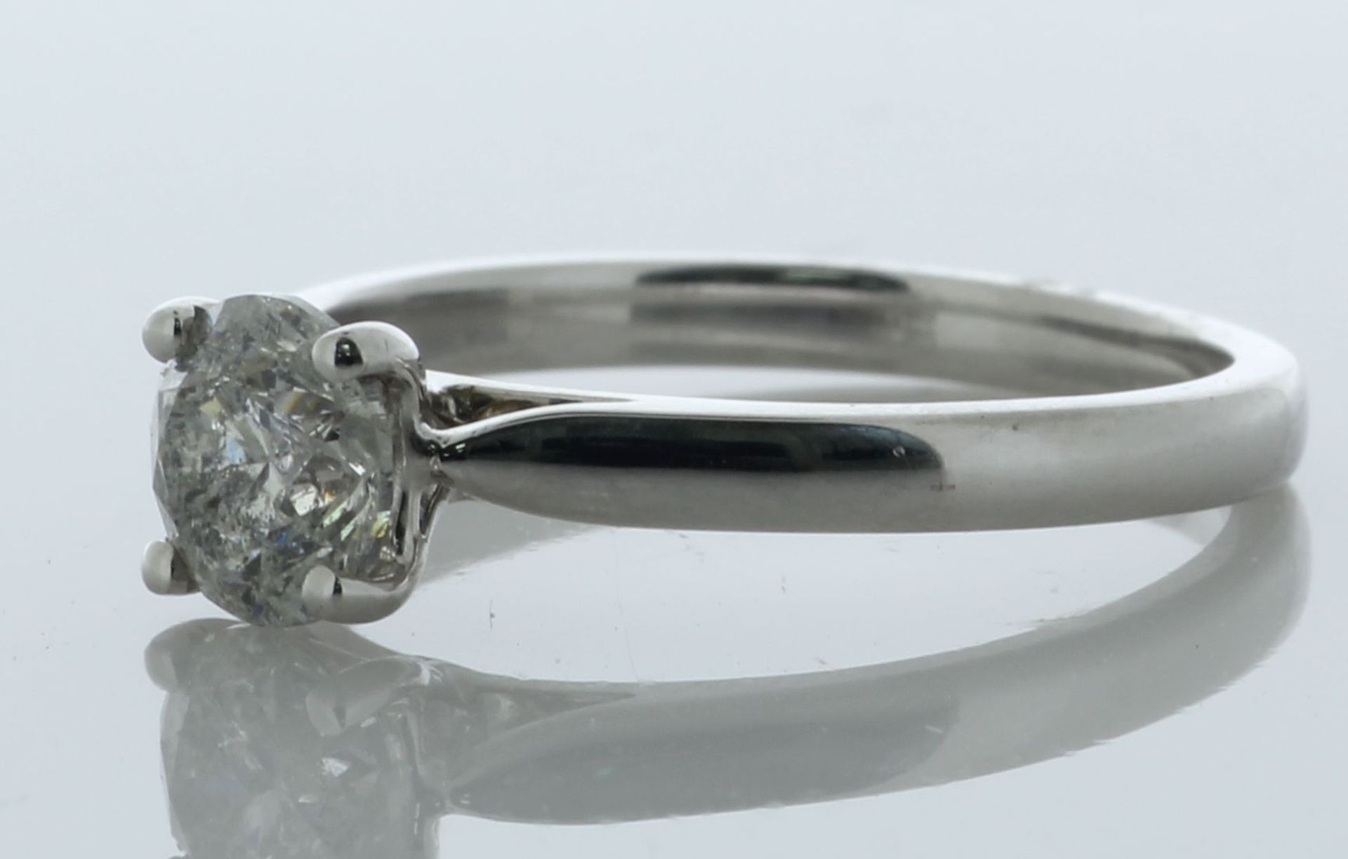 18ct White Gold Single Stone Prong Set Diamond Ring 1.00 Carats - Valued By AGI £7,795.00 - One - Image 2 of 4