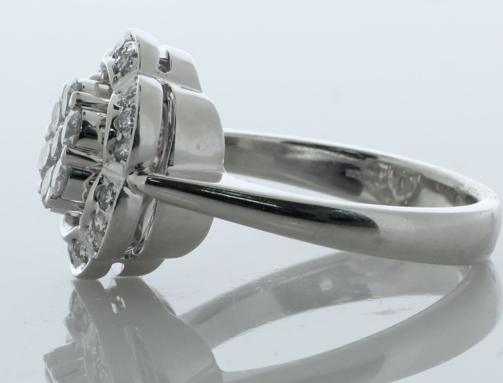 ALITO 18ct White Gold Diamond Ring 1.00 Carats - Valued By AGI £6,995.00 - A stunning designer - Image 3 of 5