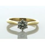 18ct Yellow Gold Single Stone Diamond Ring 0.50 Carats - Valued By AGI £3,125.00 - One natural round